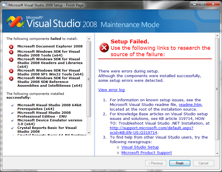 Installing VS 2008 Pro - unable to open .csproj files, no XNA